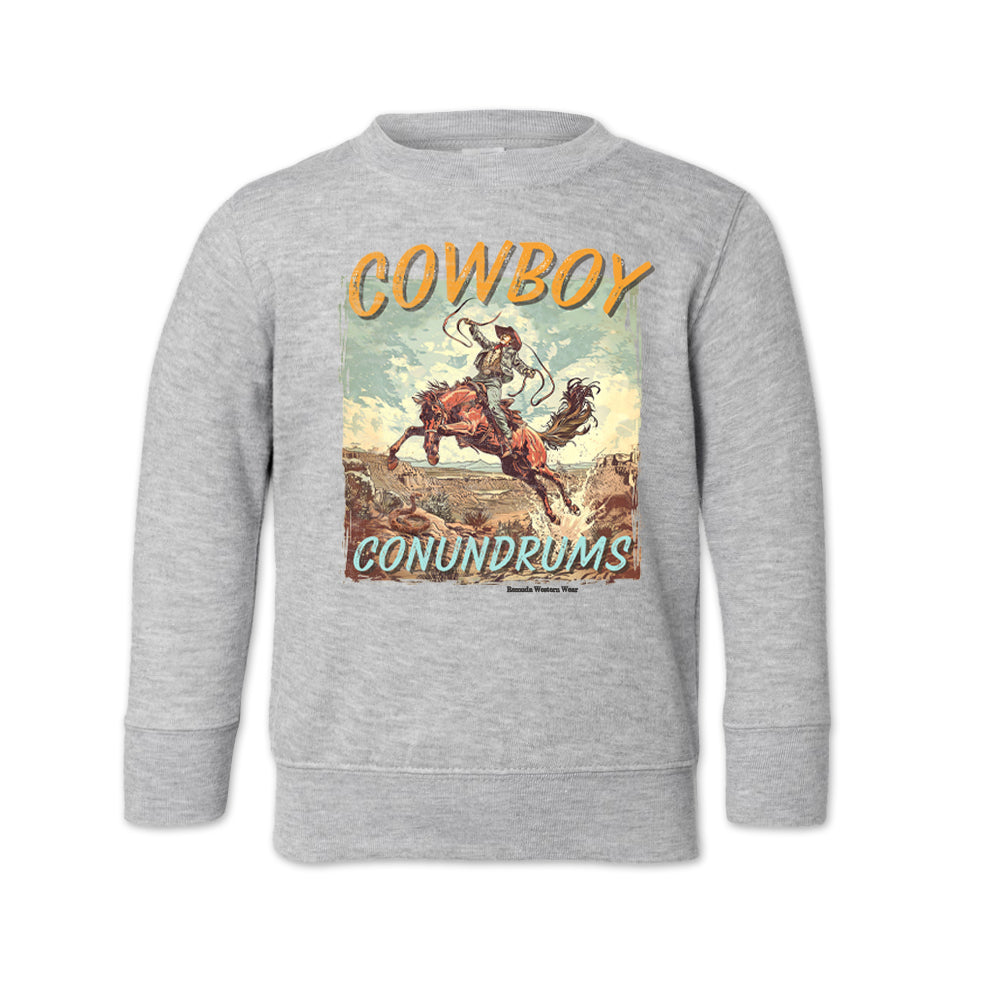 COWBOY CONUNDRUMS Western Toddler Sweatshirt