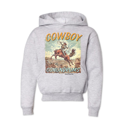 COWBOY CONUNDRUMS Youth Western Pullover Hoodie