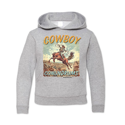 COWBOY CONUNDRUMS Youth Western Pullover Hoodie