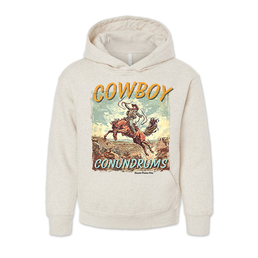 COWBOY CONUNDRUMS Youth Western Pullover Hoodie