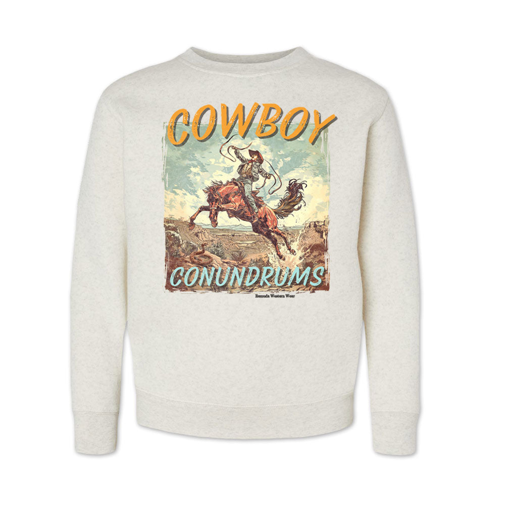 Cowboy Conundrums - Western Youth Sweatshirt