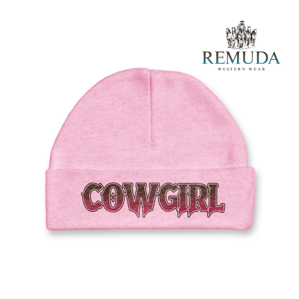 Cowgirl Infant Baby Western Beanie Hat Pink