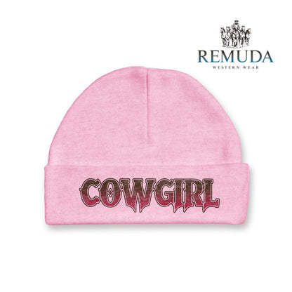 Cowgirl Infant Baby Western Beanie Hat Pink