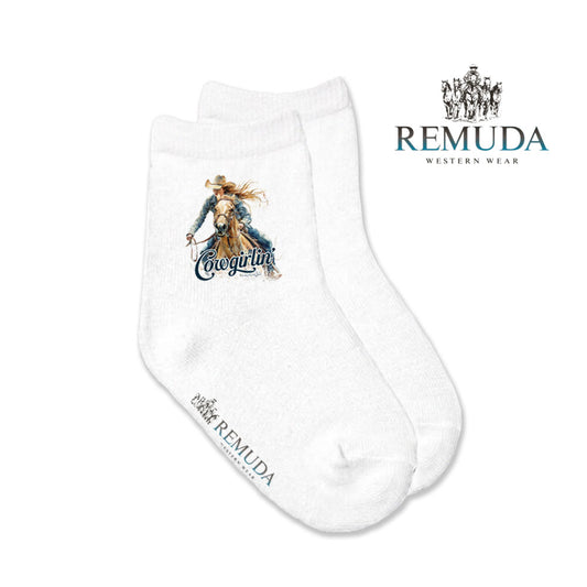 Cowgirlin' Infant Baby Western Crew Socks