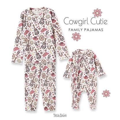 Cowgirl Cutie Girl's Bamboo Western Pajama Set