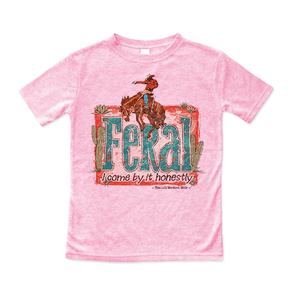 Feral, I Come By It Honestly - Toddler Western Tee