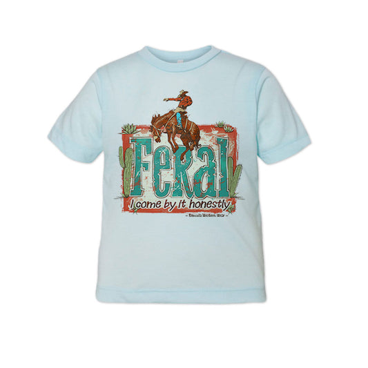 Feral, I Come By It Honestly - Toddler Western Tee