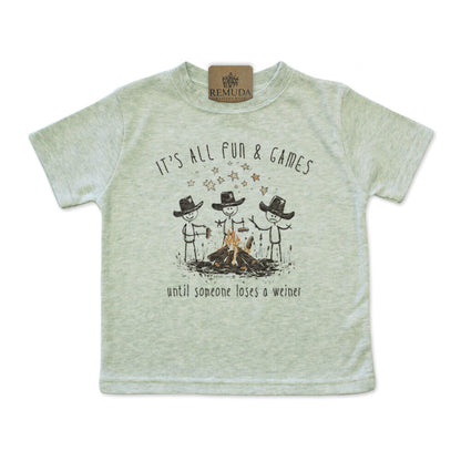 It's All Fun & Games Until Someone Loses A Weiner - Infant Camping Tee