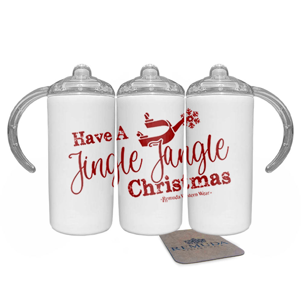 Have A Jingle Jangle Christmas Kids Western Spur Sippy Cup