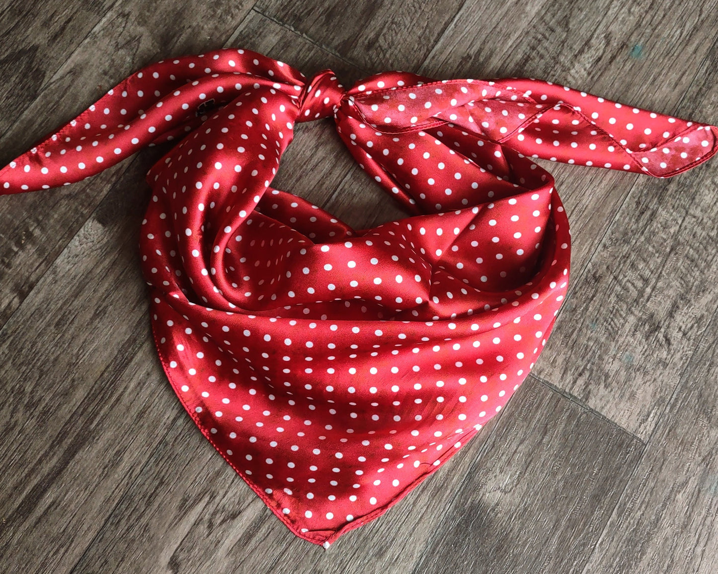 Wild Rag 100% SILK Grunge Polka Dot Blue, Black, or Red Cowboy Neck Scarf Bandanna by Double B Wild Rags
