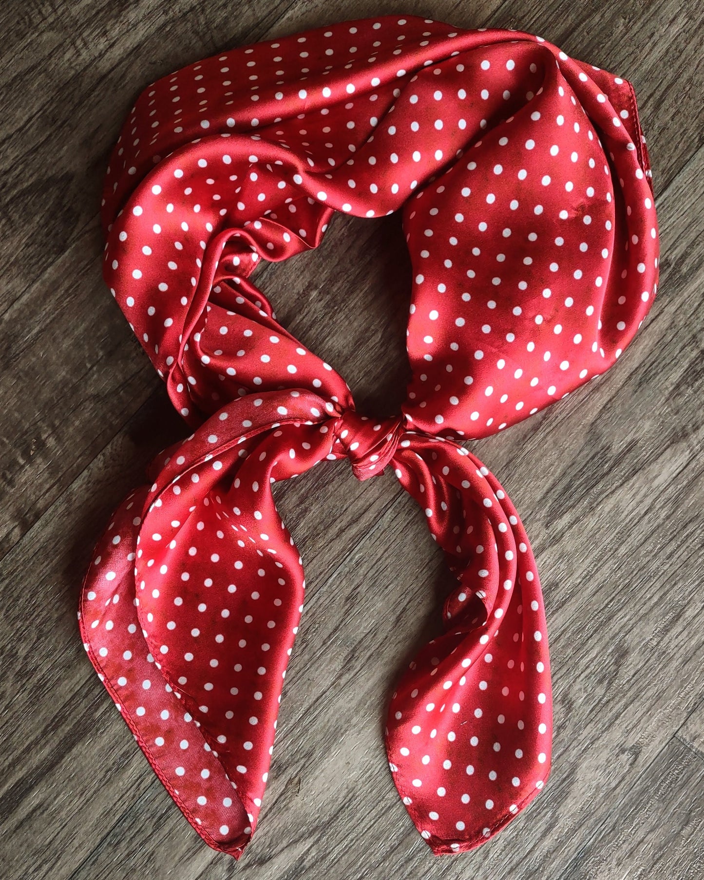 Wild Rag 100% SILK Grunge Polka Dot Blue, Black, or Red Cowboy Neck Scarf Bandanna by Double B Wild Rags