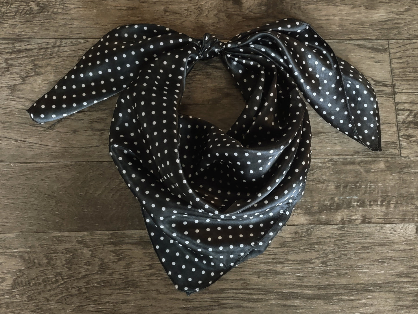 Wild Rag 100% SILK Grunge Polka Dot Blue, Black, or Red Cowboy Neck Scarf Bandanna by Double B Wild Rags