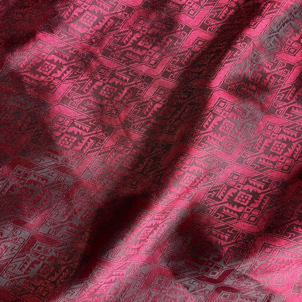 Jacquard Wild Rag Aztec Native Tribal Neck Scarf Double B Red