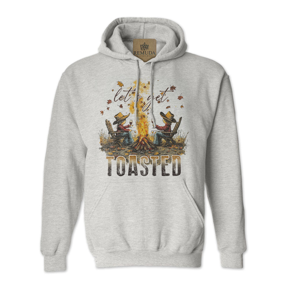 Lets Get Toasted - Adult Unisex Western Pullover Hoodie