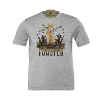 Let's Get Toasted - Adult Unisex Fall Camping Tee T-Shirt