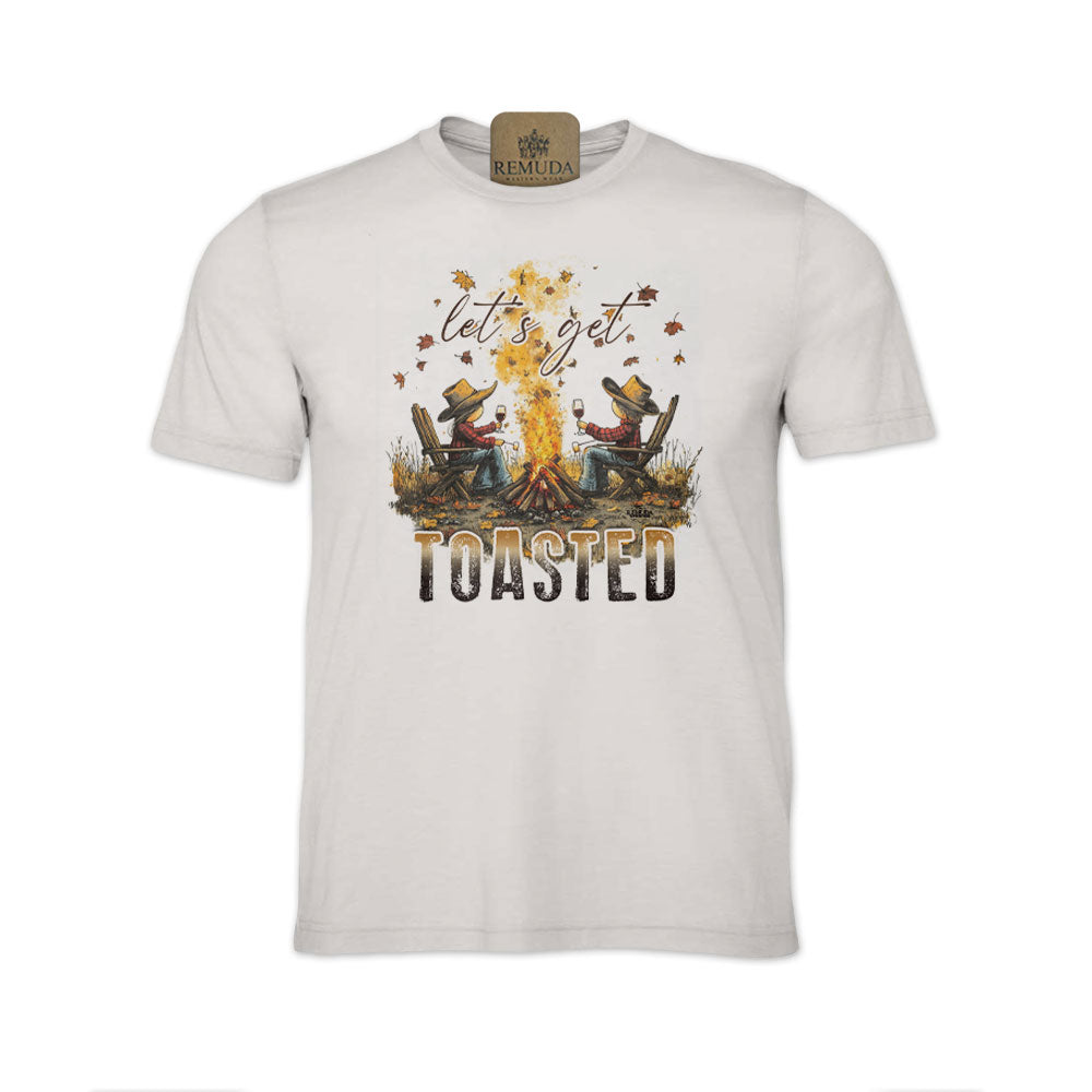 Let's Get Toasted - Adult Unisex Fall Camping Tee T-Shirt