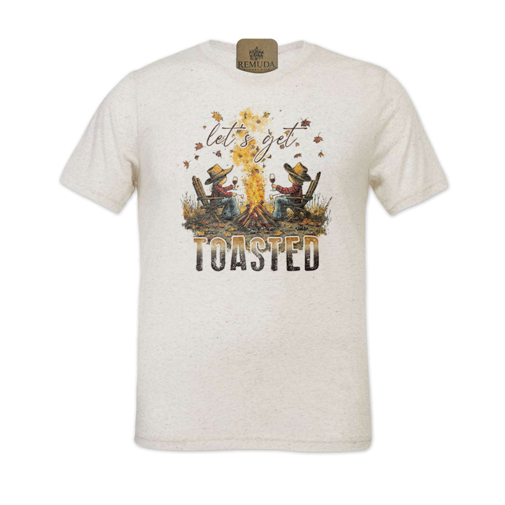 Let's Get Toasted - Adult Unisex Fall Camping Tee T-Shirt