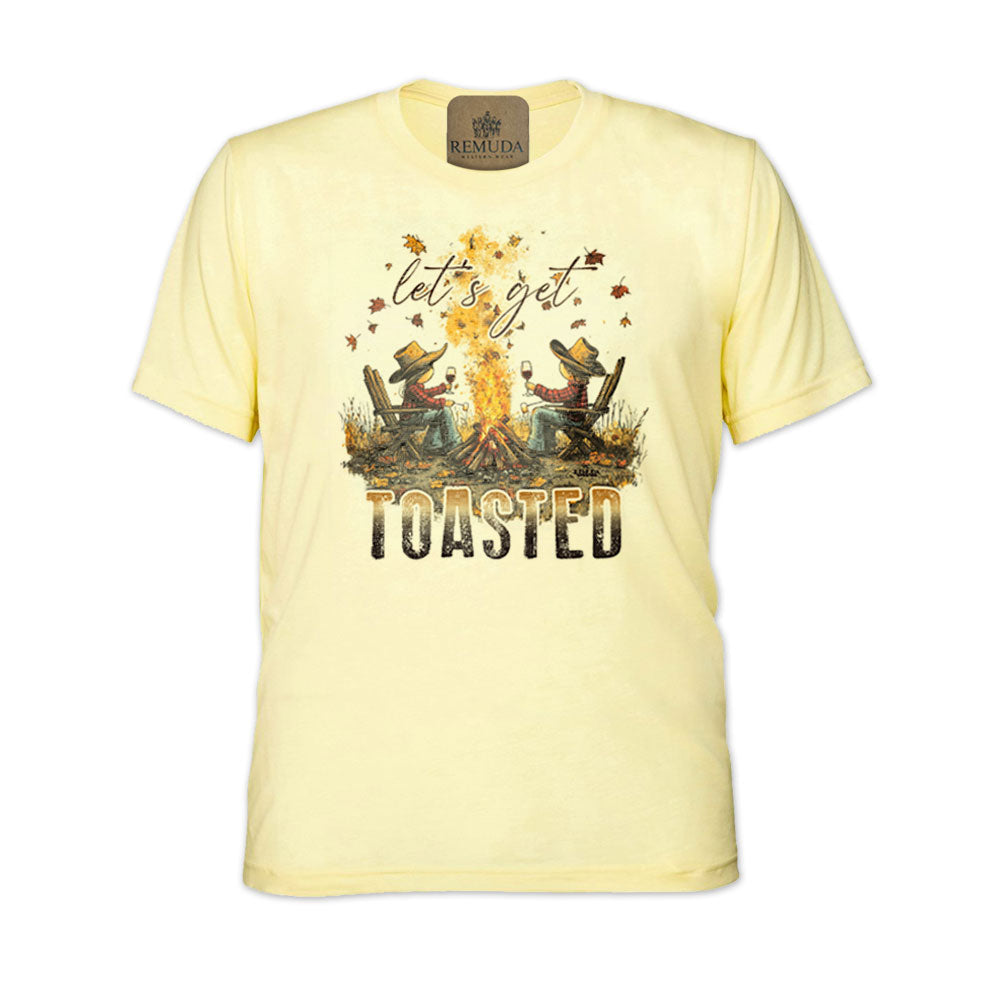 Let's Get Toasted - Adult Unisex Fall Camping Tee T-Shirt