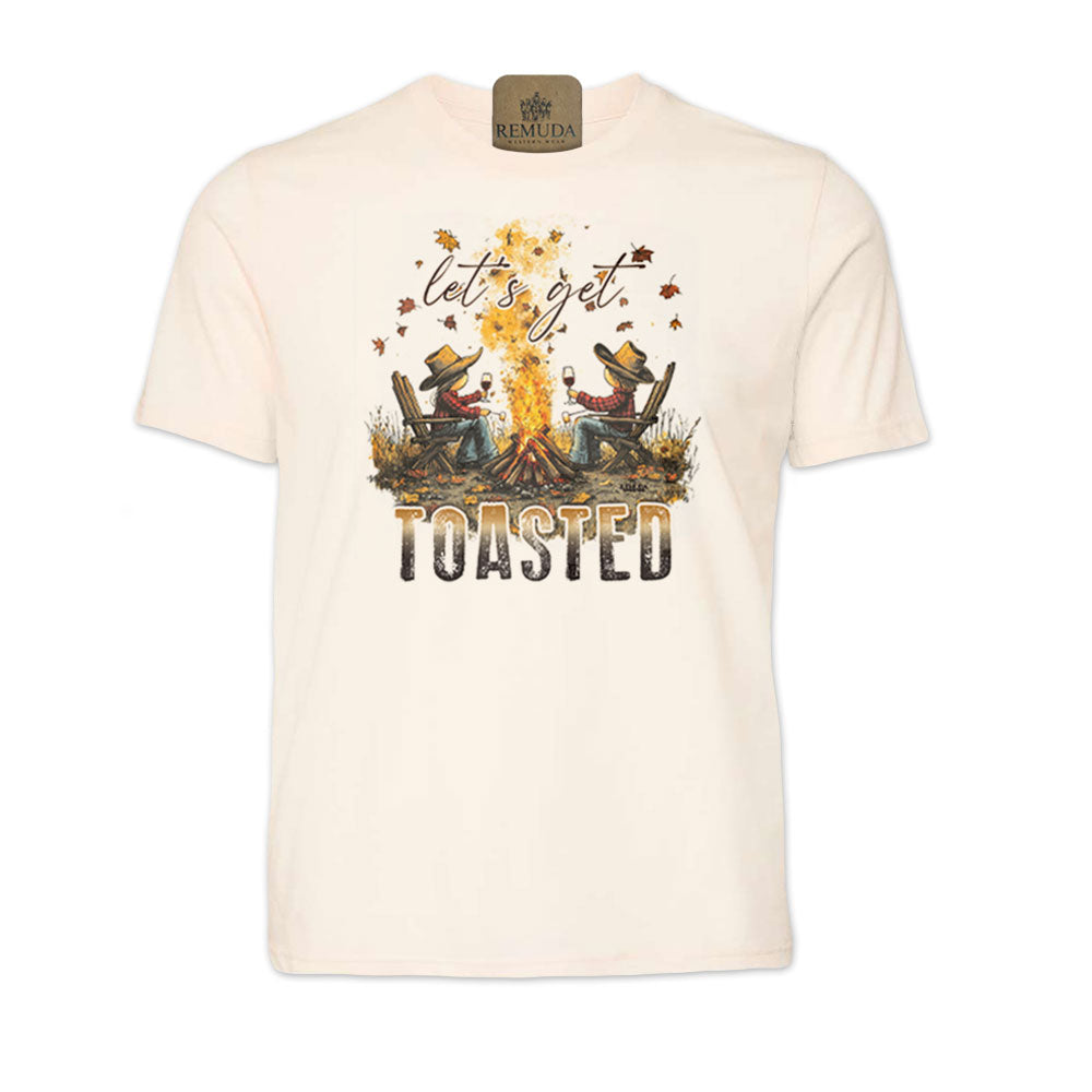 Let's Get Toasted - Adult Unisex Fall Camping Tee T-Shirt