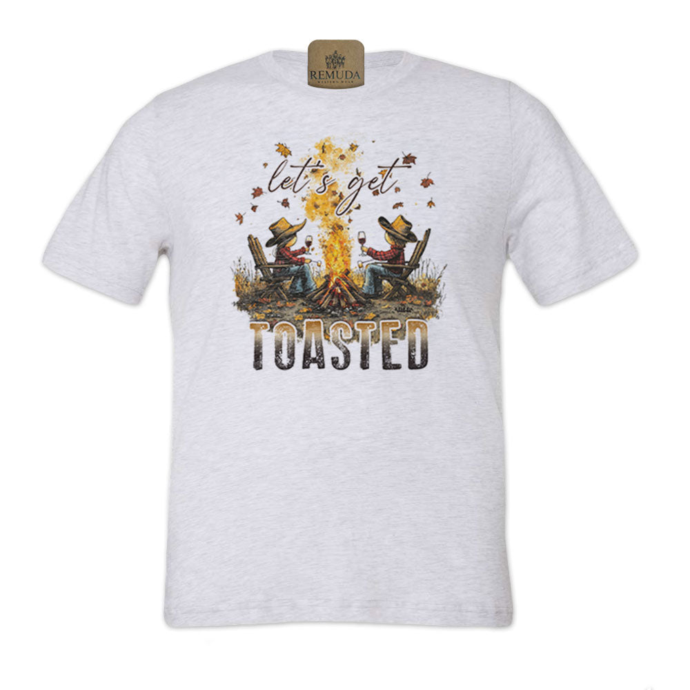 Let's Get Toasted - Adult Unisex Fall Camping Tee T-Shirt