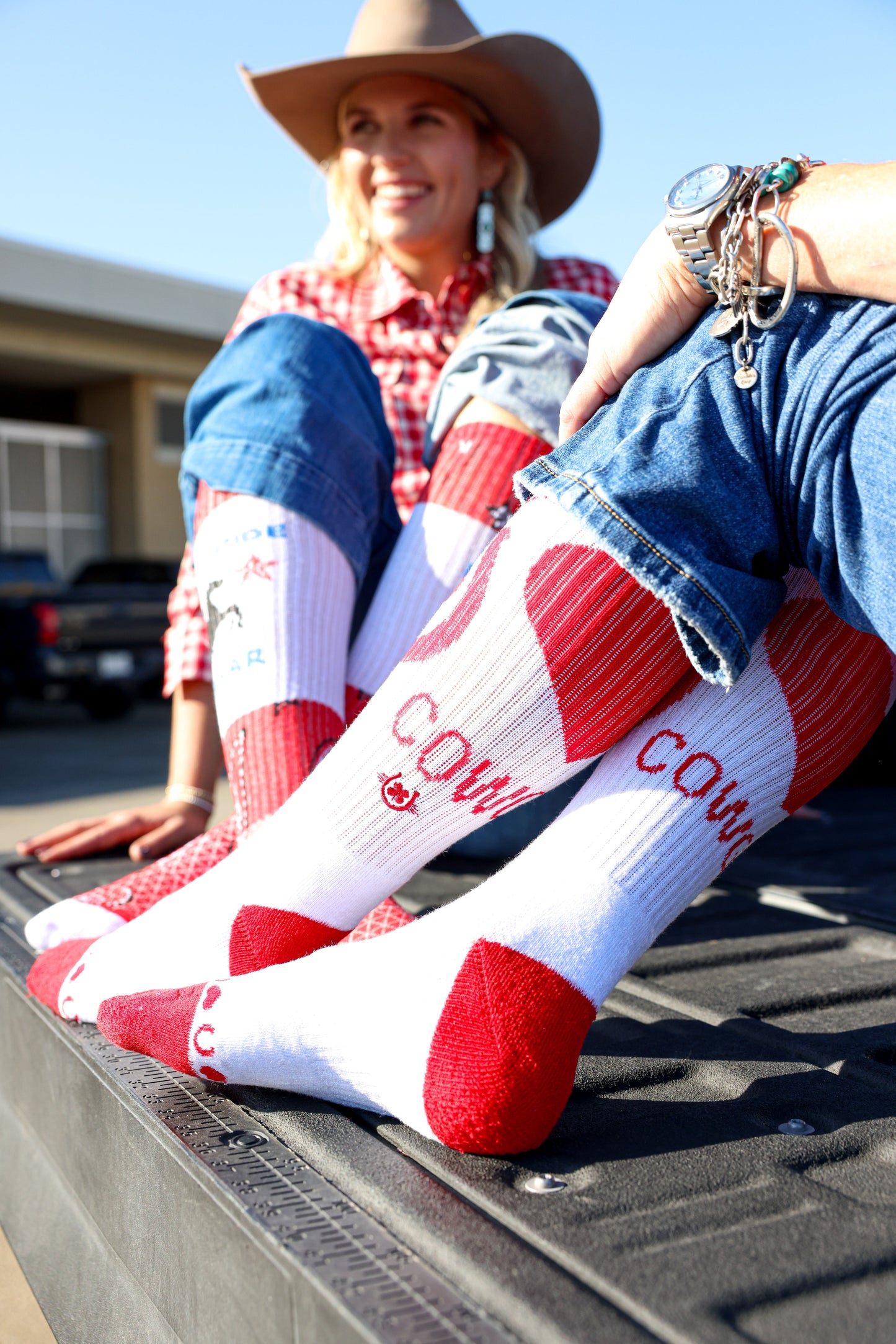 Lucky Hearted Love Performance Boot Socks Valentines Day