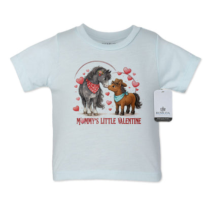 Mommy’s Little Valentine Cowboy light blue infant boys western tee t-shirt