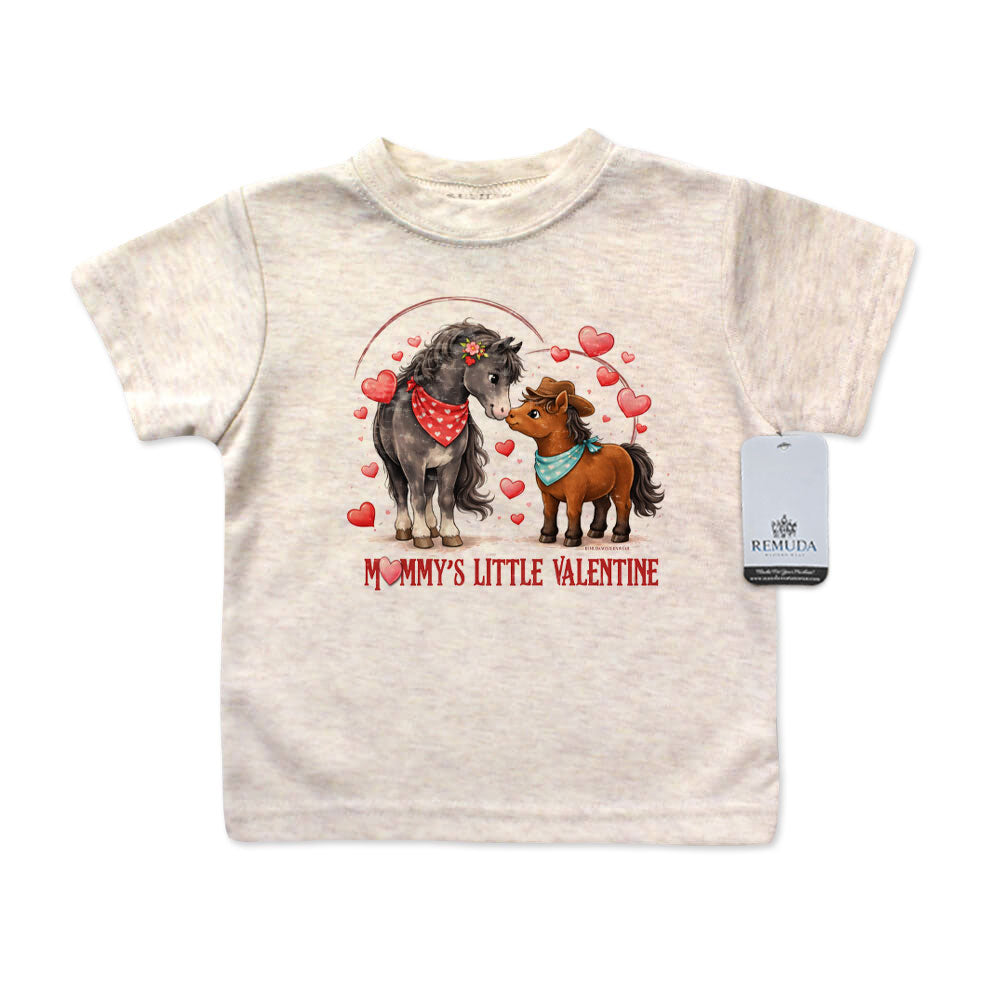 Mommy’s Little Valentine Cowboy oatmeal infant boys western tee t-shirt