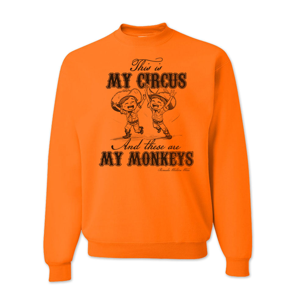 MY CIRCUS MY MONKEYS Western Adult Unisex Sweatshirt