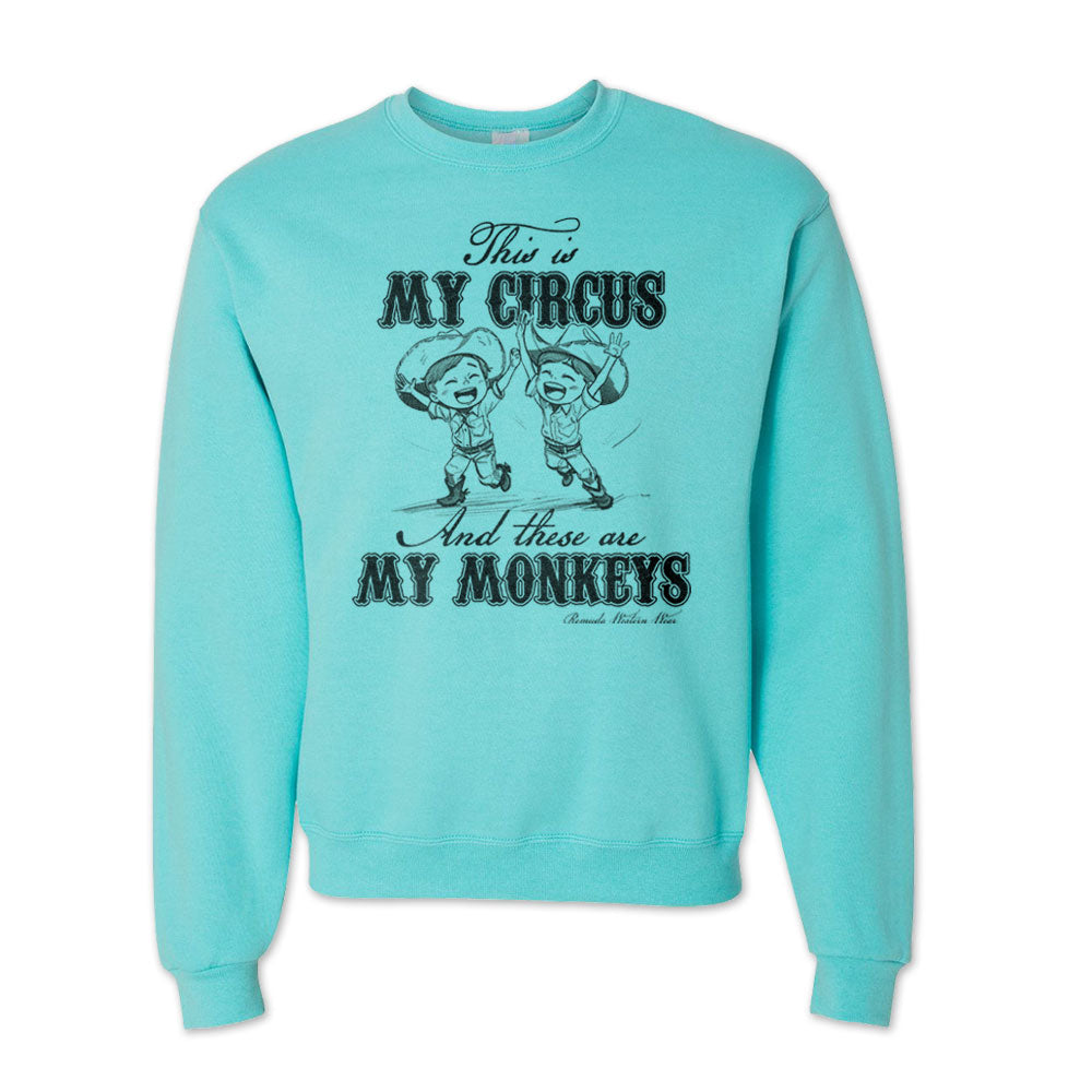 MY CIRCUS MY MONKEYS Western Adult Unisex Sweatshirt