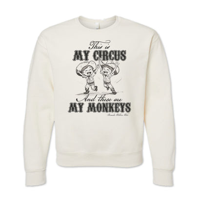 MY CIRCUS MY MONKEYS Western Adult Unisex Sweatshirt