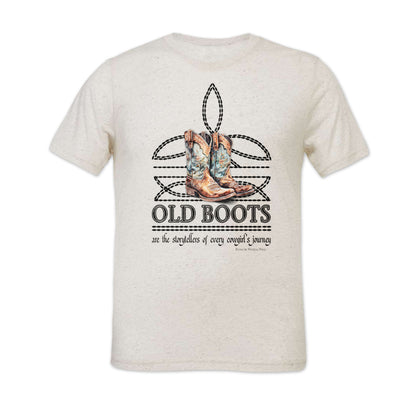 OLD BOOTS Cowgirl Adult Womens Boot Stitch Tee