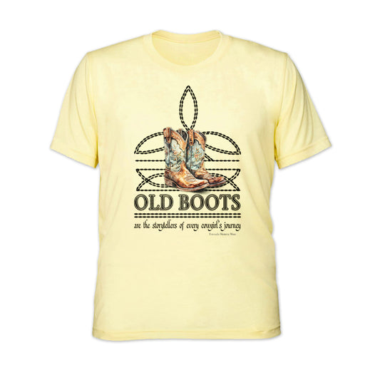 OLD BOOTS Cowgirl Adult Womens Boot Stitch Tee