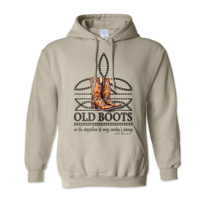 OLD BOOTS Cowboy Adult Men's Western Pullover Hoodie