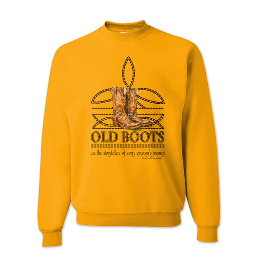 OLD BOOTS Boot Stitch Mens Adult Unisex Western Sweatshirt