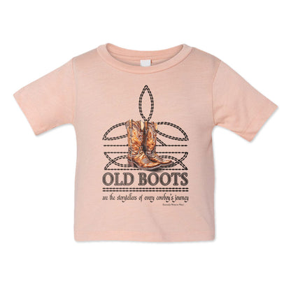 OLD BOOTS Cowboy Boot Stitch Infant Western Tee