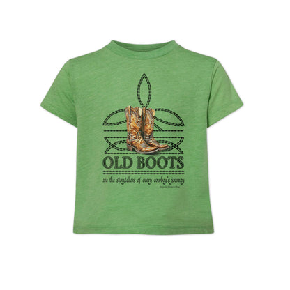 OLD BOOTS Cowboy Boot Stitch Toddler Western Tee