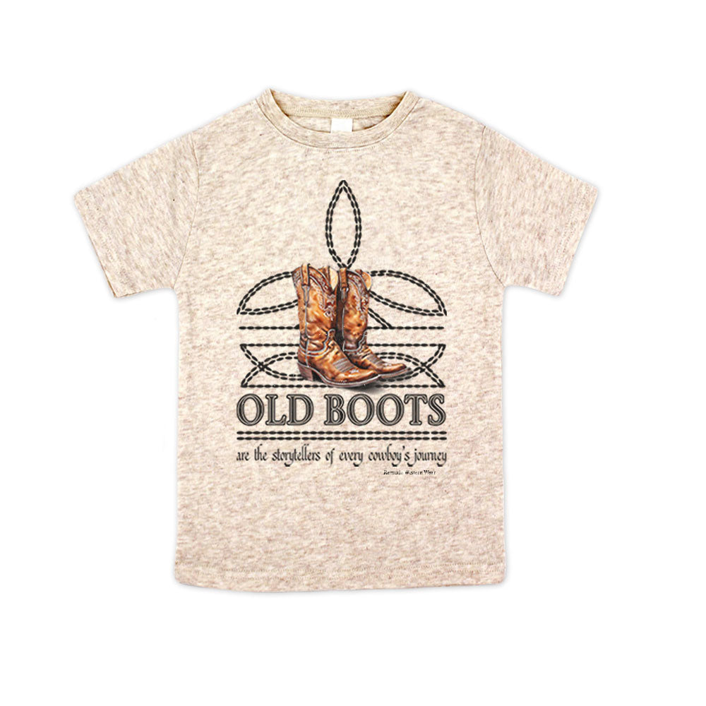 OLD BOOTS Cowboy Boot Stitch Toddler Western Tee