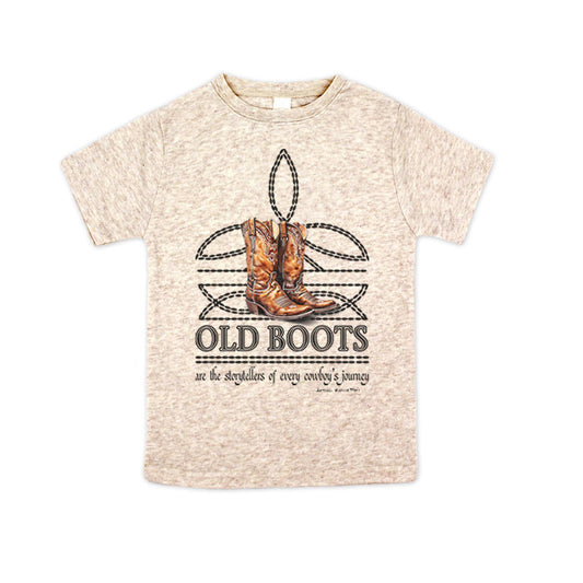OLD BOOTS Cowboy Boot Stitch Toddler Western Tee