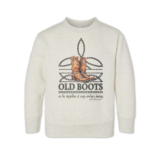 OLD BOOTS Boot Stitch Cowboy Toddler Western Sweatshirt