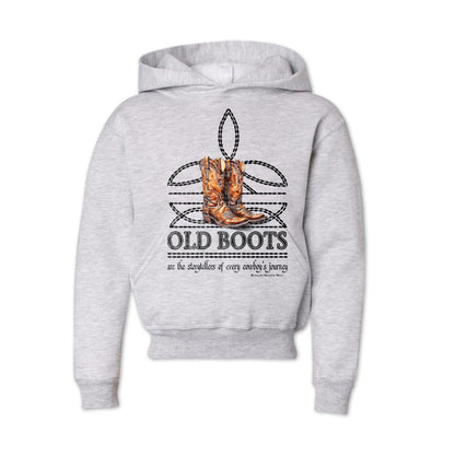 OLD BOOTS Boot Stitch Cowboy Youth Western Pullover Hoodie