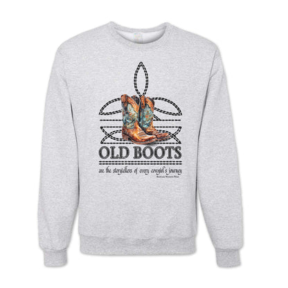 OLD BOOTS Boot Stitch Womens Adult Unisex Western Sweatshirt