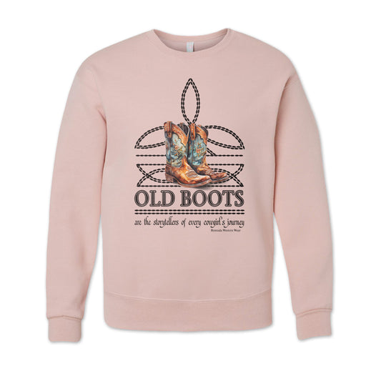 OLD BOOTS Boot Stitch Womens Adult Unisex Western Sweatshirt