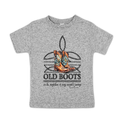 OLD BOOTS Cowgirl Boot Stitch Toddler Western Tee