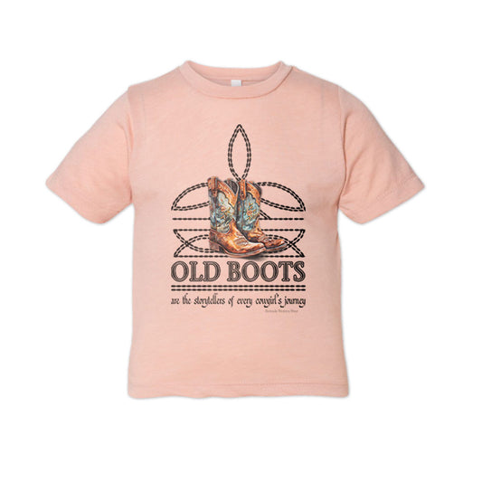 OLD BOOTS Cowgirl Boot Stitch Toddler Western Tee