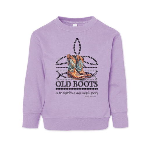 OLD BOOTS Boot Stitch Cowgirl Toddler Western Sweatshirt