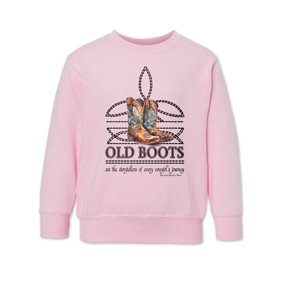 OLD BOOTS Boot Stitch Cowgirl Toddler Western Sweatshirt