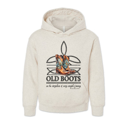 OLD BOOTS Boot Stitch Cowgirl Youth Western Pullover Hoodie