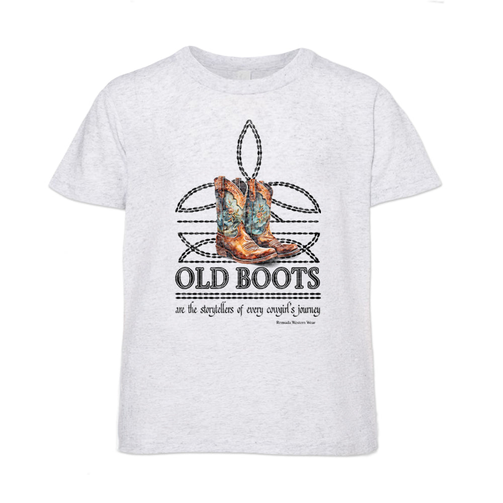 OLD BOOTS Cowgirl Boot Stitch Youth Western Tee