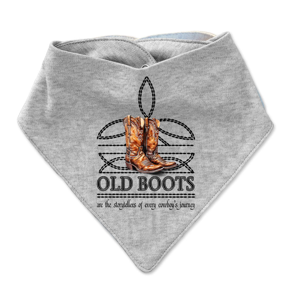 OLD BOOTS Boot Stitch Infant Bandana Style Western Bib