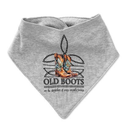 OLD BOOTS Boot Stitch Infant Bandana Style Western Bib